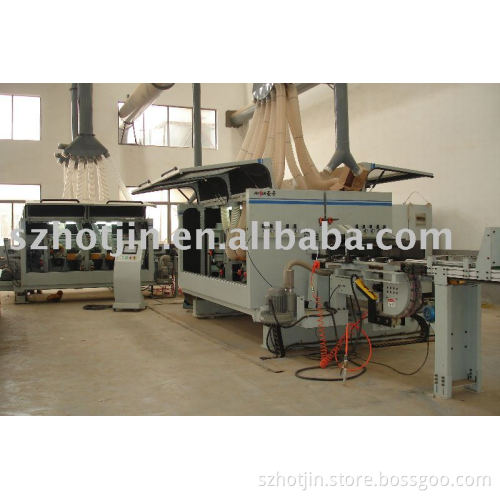Laminate flooring production line